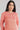 Peach Collar Neck Yarn-Dyed kurta
