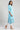 Blue Mandarin Neck Floral kurta