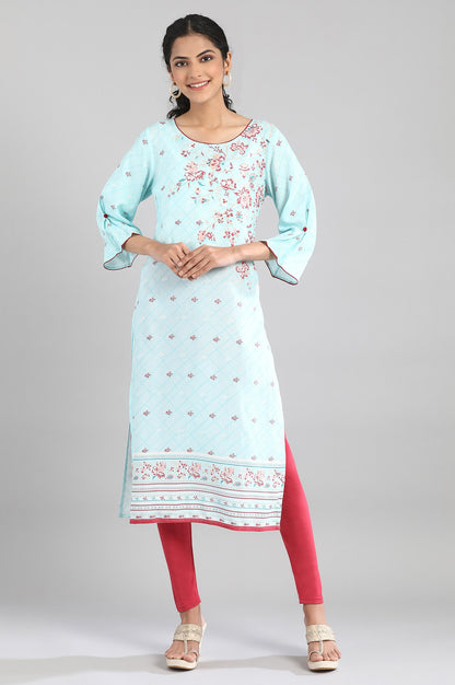 Blue Printed kurta