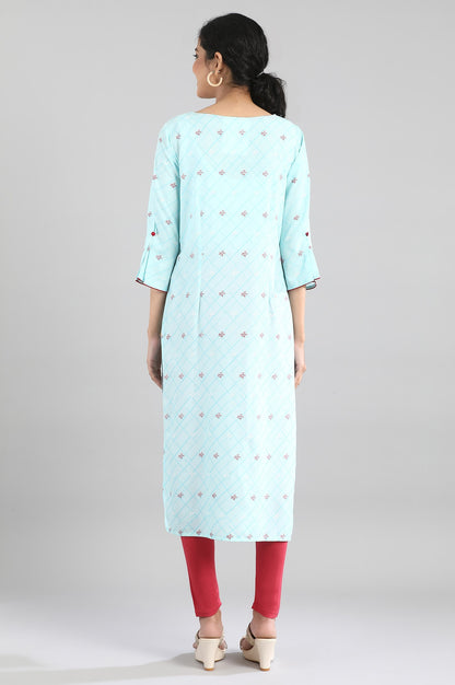 Blue Printed kurta