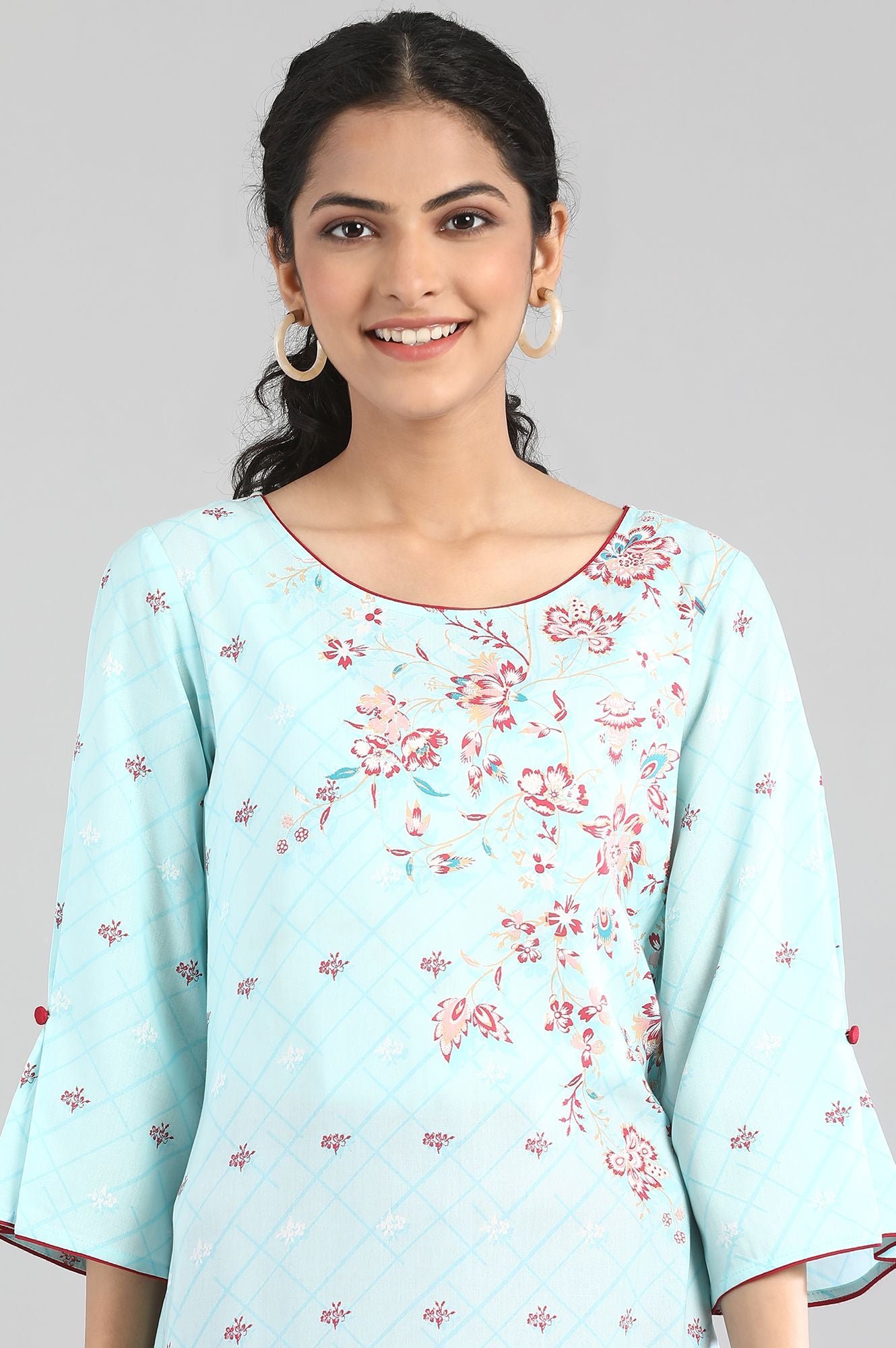 Blue Printed kurta