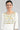 White kurta with Print on Yoke and Hem