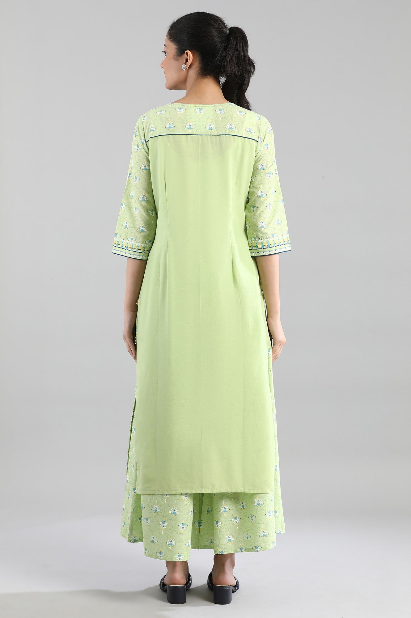 Green Straight kurta