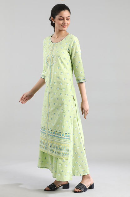 Green Straight kurta