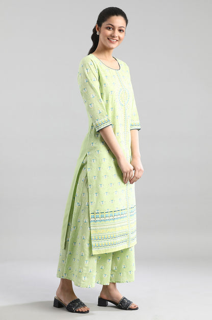 Green Straight kurta