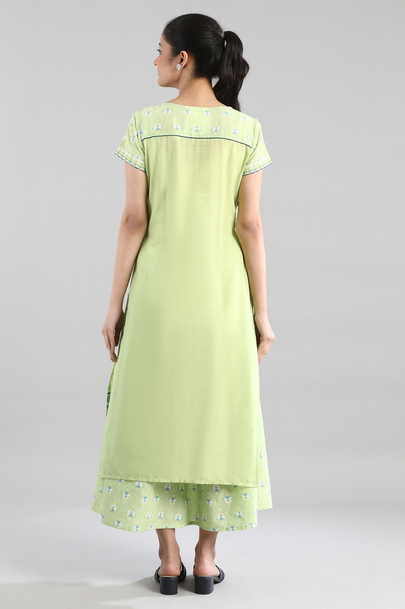 Green Straight kurta