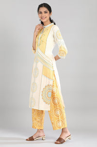 Beige Printed kurta