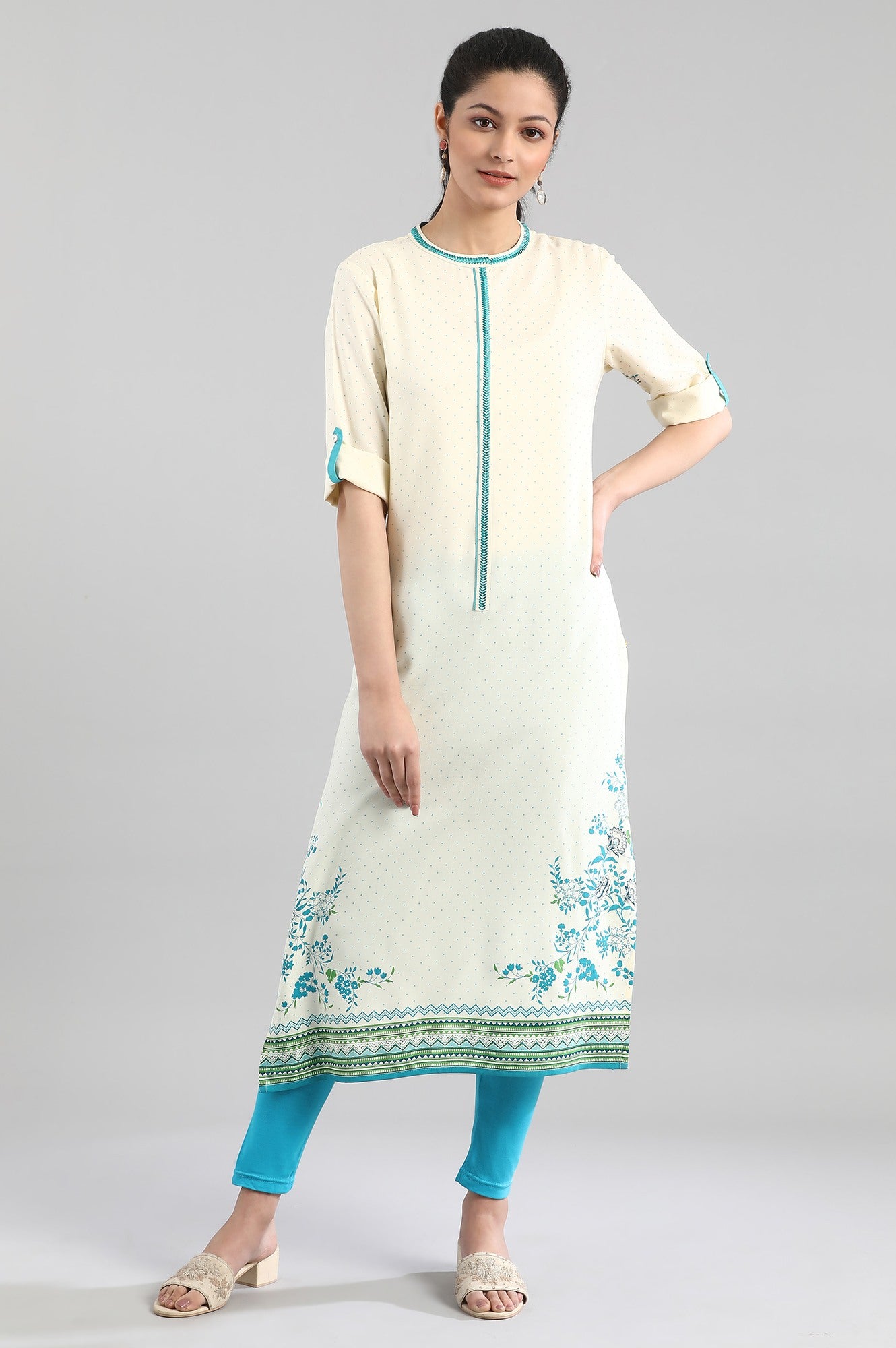 Natural Printed kurta