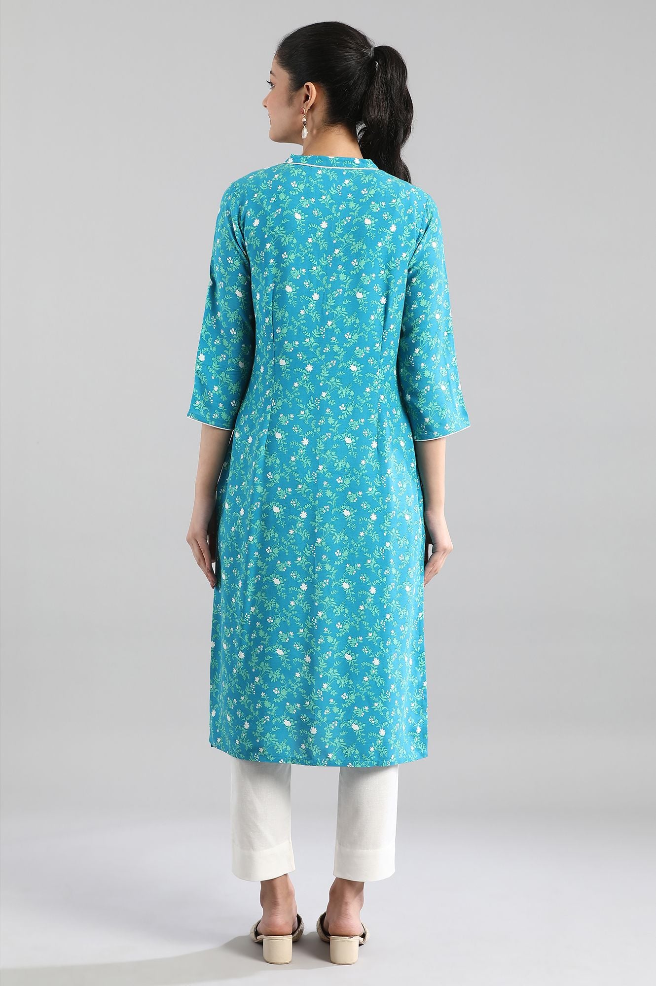 Blue Printed kurta