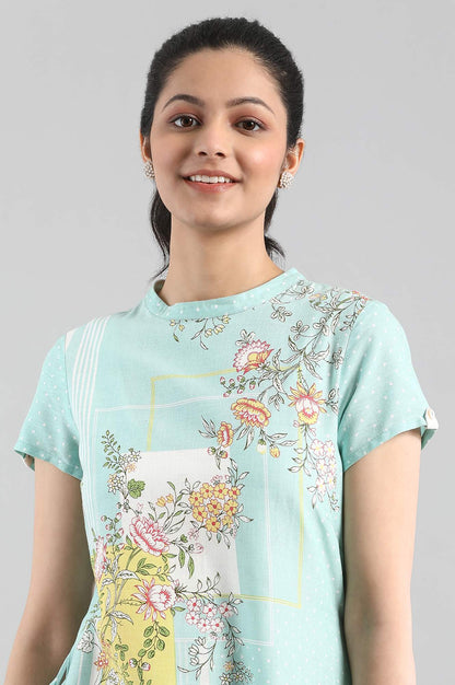 Lichen Green Printed kurta