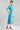 Blue Ethnic Floral Print kurta in Band Collar