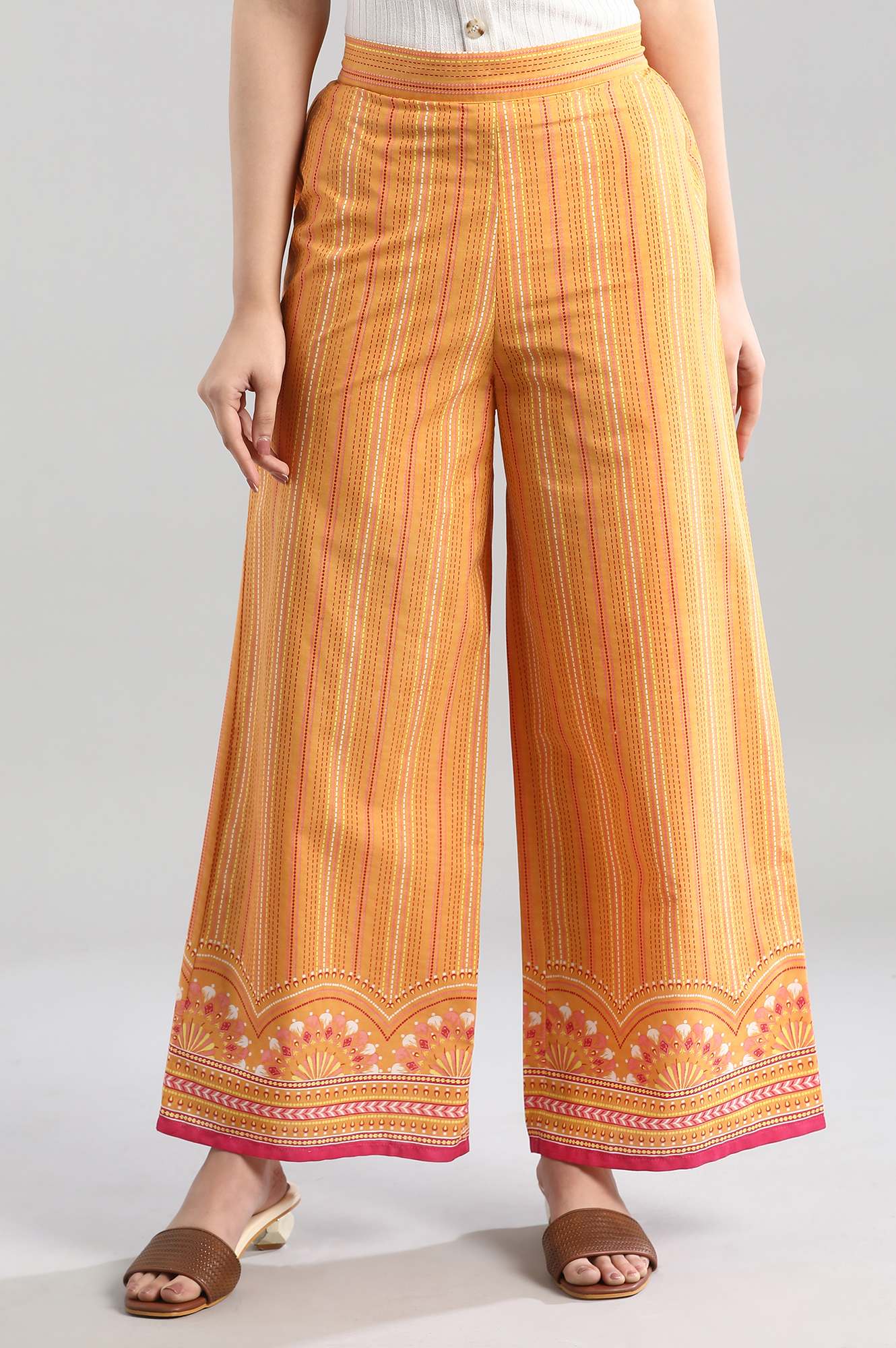 Yellow Printed Palazzo