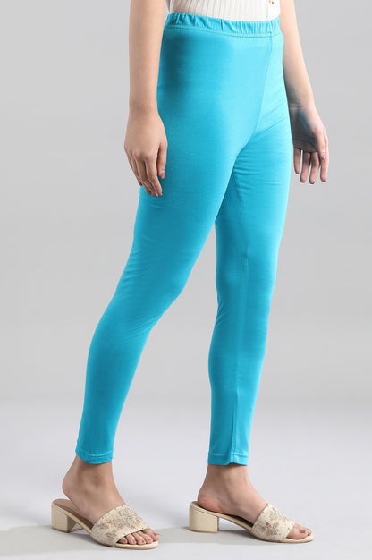 Blue Slim Fit Tights