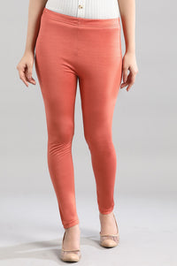 Orange Slim Fit Tights