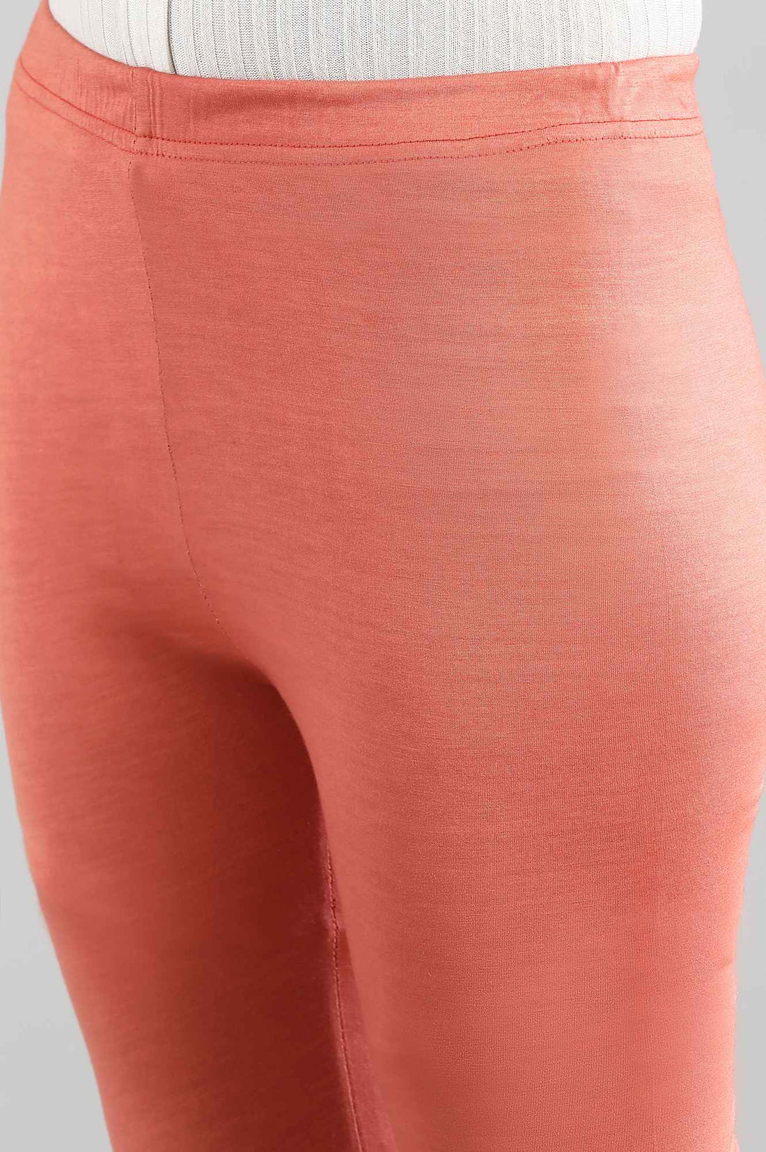 Orange Slim Fit Tights