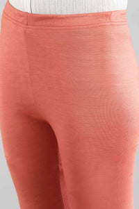 Orange Slim Fit Tights