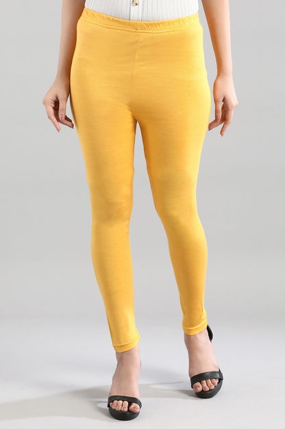 Yellow Slim Fit Tights