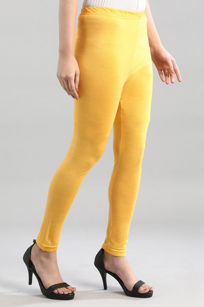 Yellow Slim Fit Tights