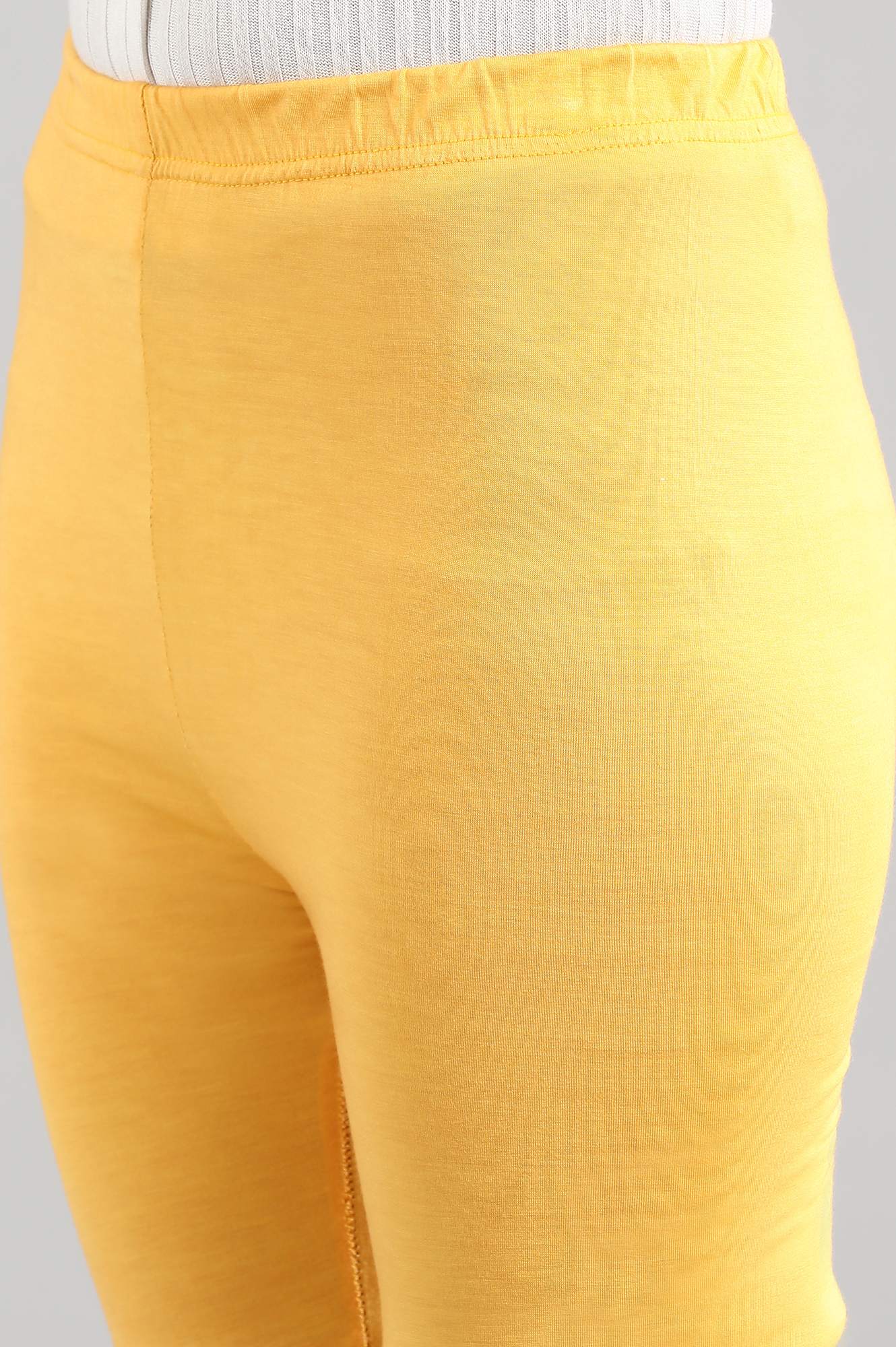 Yellow Slim Fit Tights