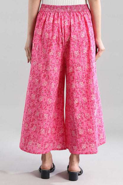 Pink Printed Culottes