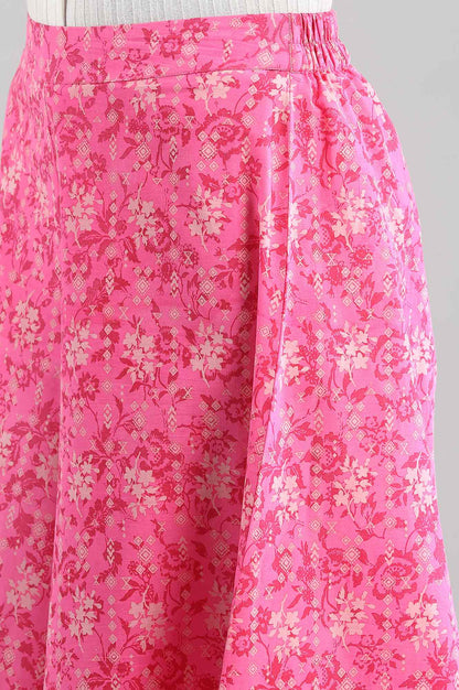 Pink Printed Culottes