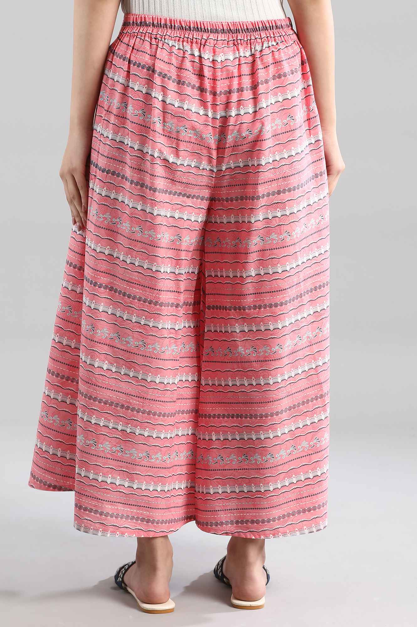 Pink Flared Culottes