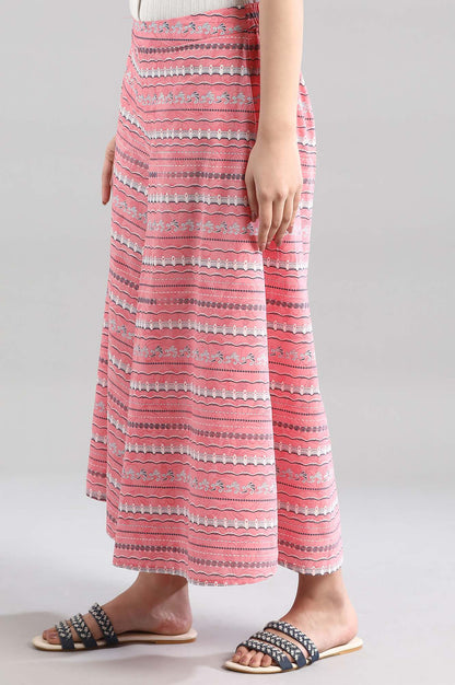 Pink Flared Culottes