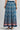 Blue Flared Printed Skirts