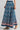 Blue Flared Printed Skirts