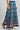Blue Flared Printed Skirts