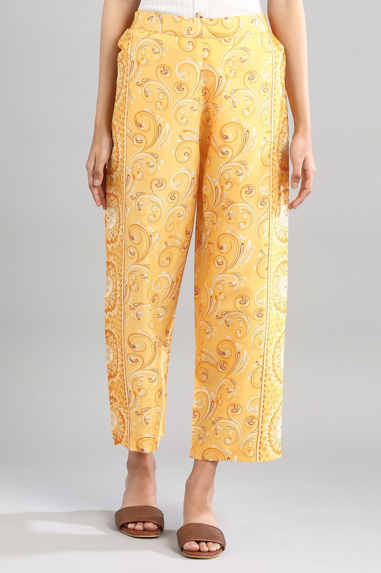 Yellow Printed Palazzo