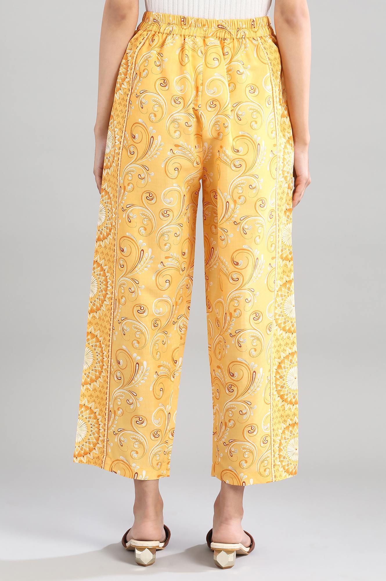 Yellow Printed Palazzo