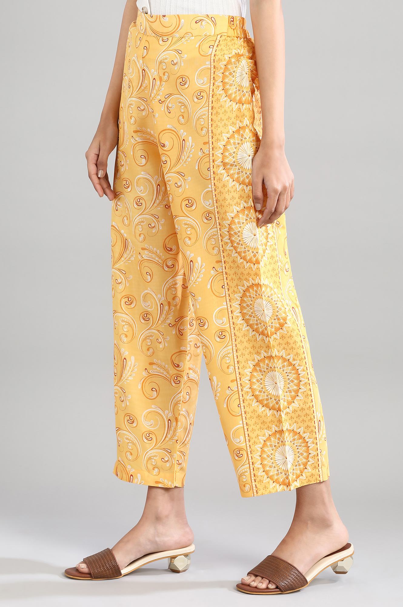 Yellow Printed Palazzo