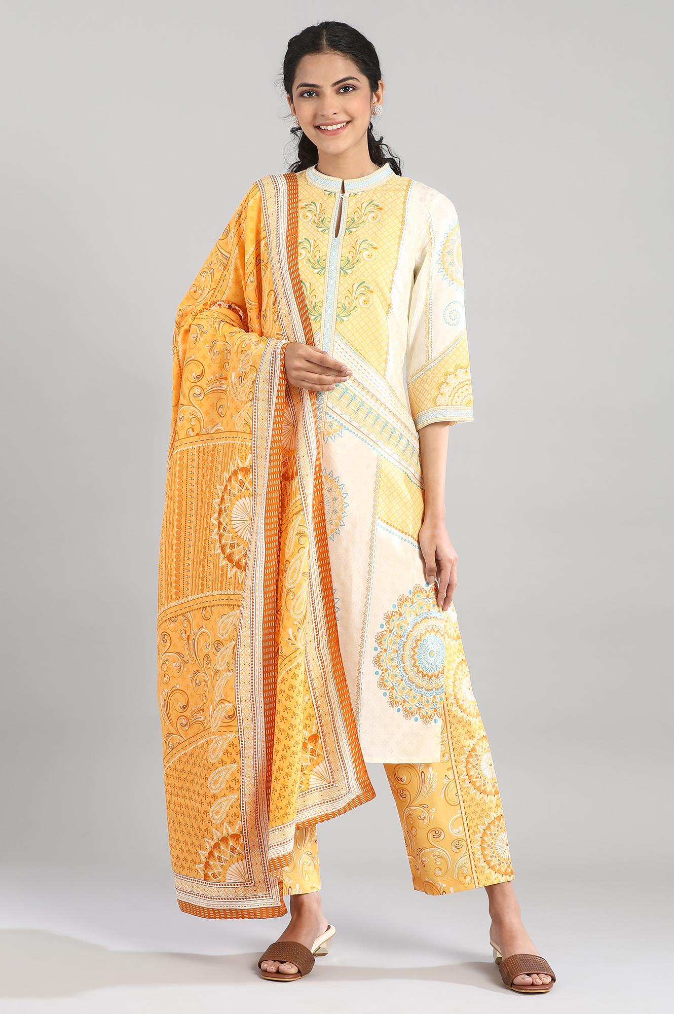 Yellow Printed Palazzo