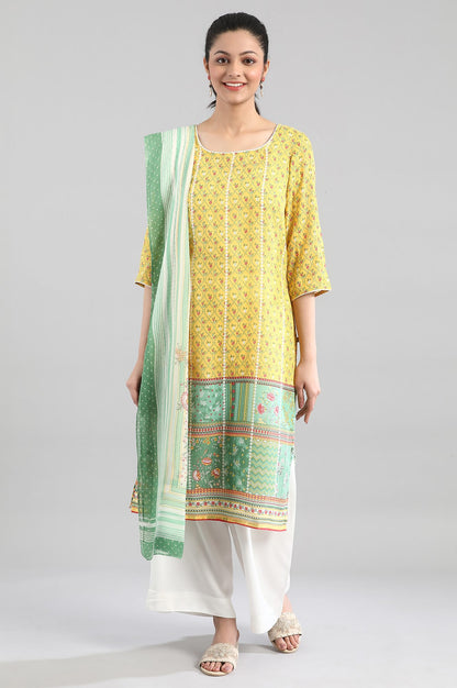 White Printed Dupatta