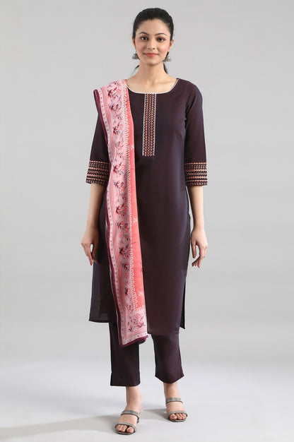 Pink Printed Dupatta