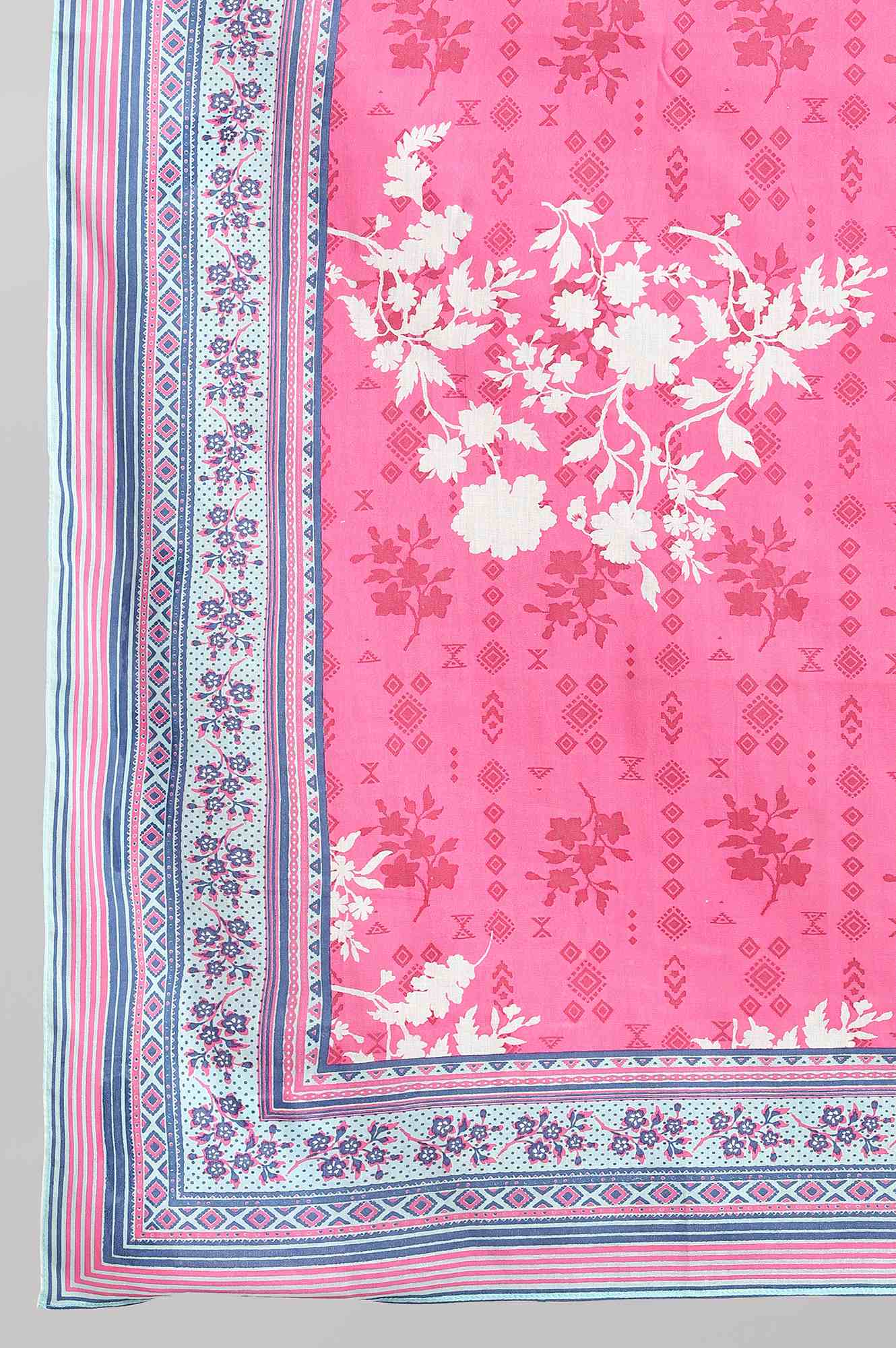 Pink Printed Dupatta