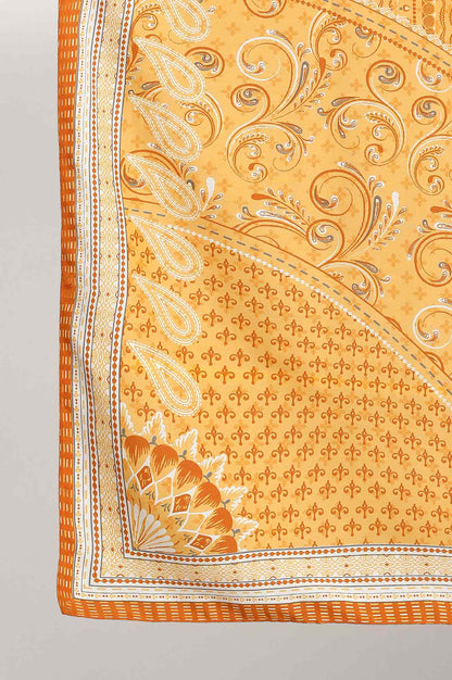 Yellow Printed Dupatta