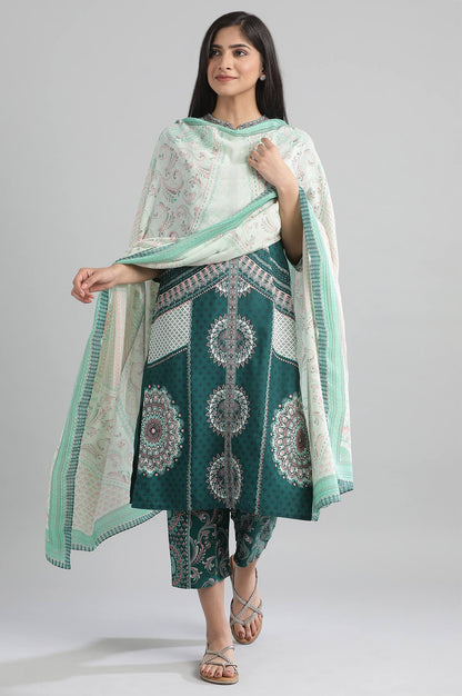 Green Ethnic Printed kurta