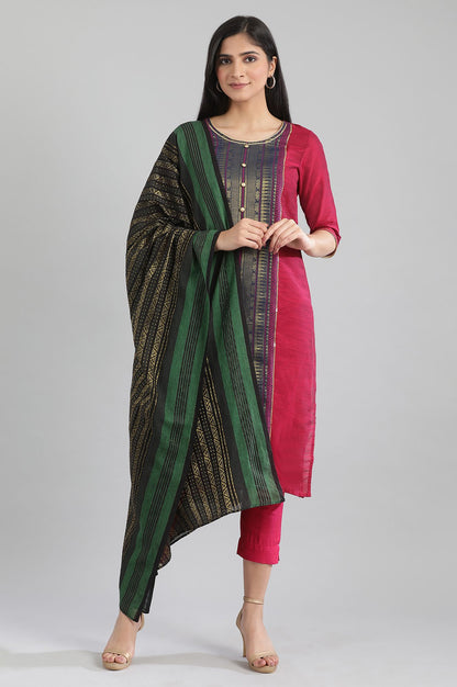 Black Printed Dupatta