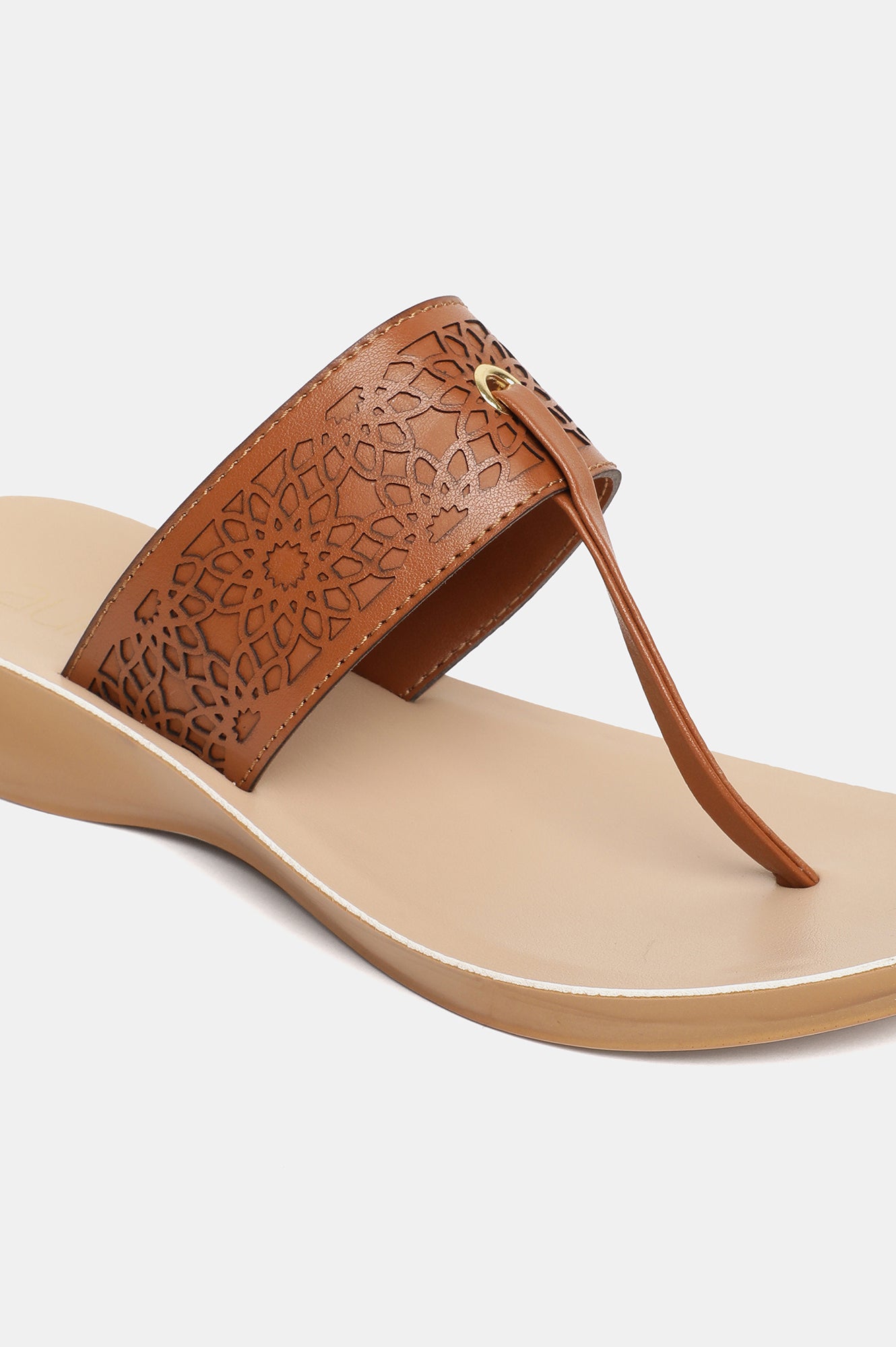 Aurelia Laser Cut Open Wedge-Zcynthia