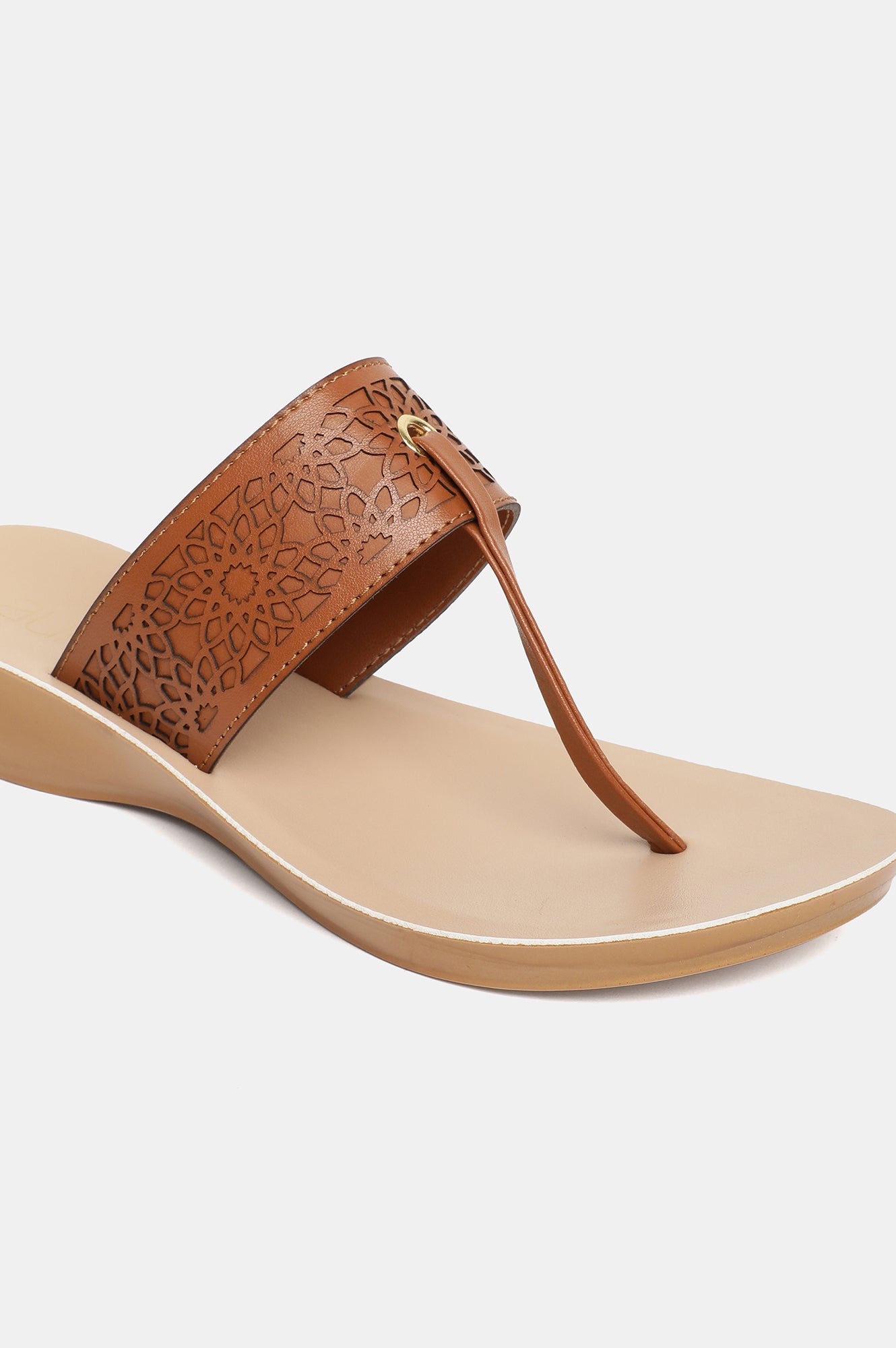 Aurelia Laser Cut Open Wedge-Zcynthia