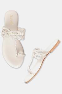 Aurelia Woven Design Open Flat-Zdorothy