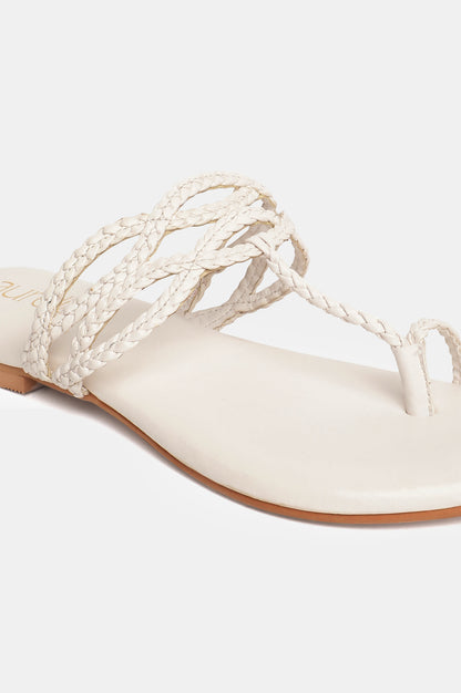 Aurelia Woven Design Open Flat-Zdorothy