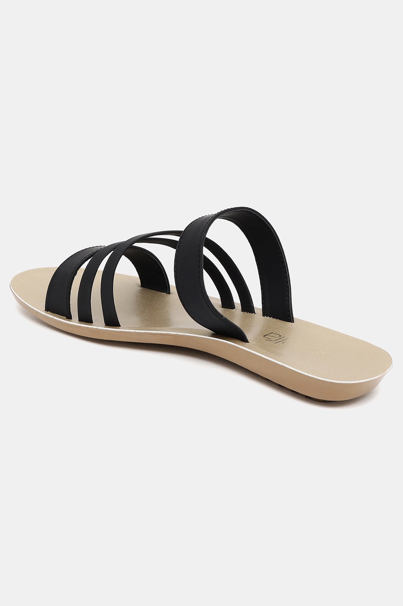 Black Almond Toe Solid Flat-Zmacie