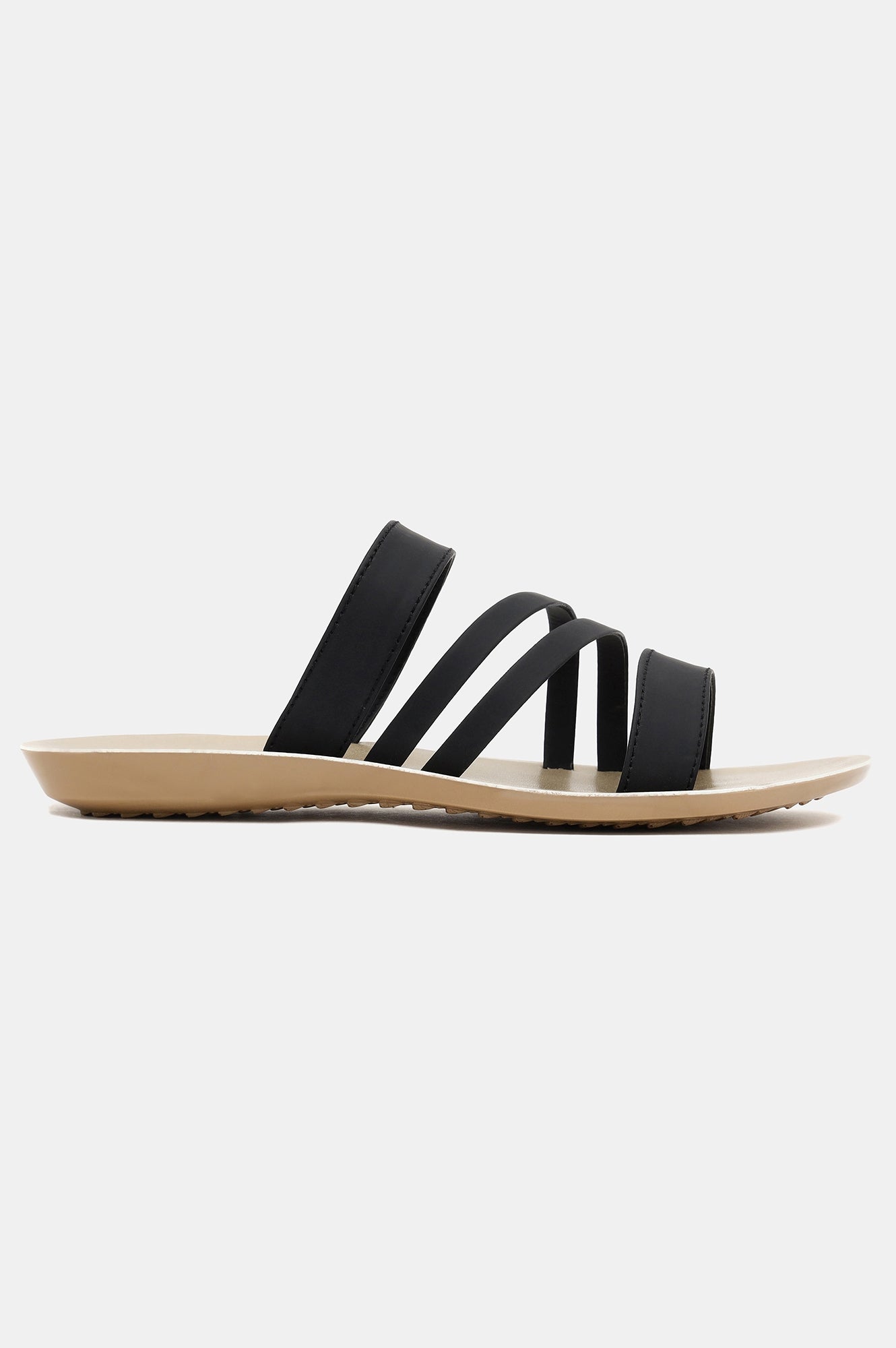 Black Almond Toe Solid Flat-Zmacie