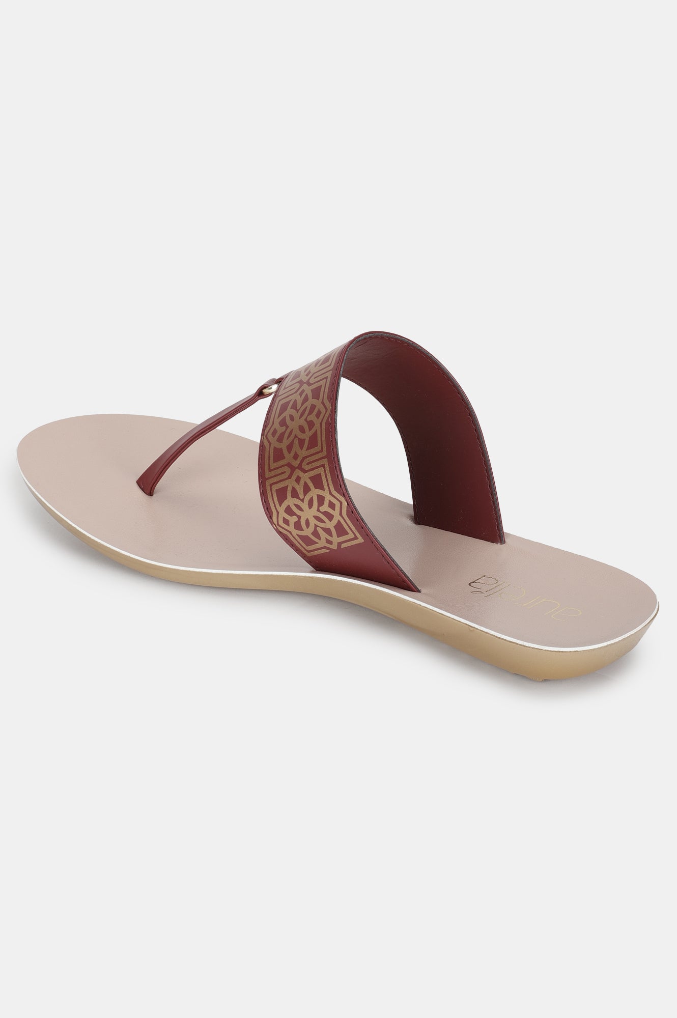 Aurelia Foil Print Almond Toe Flat-Zbeatrice