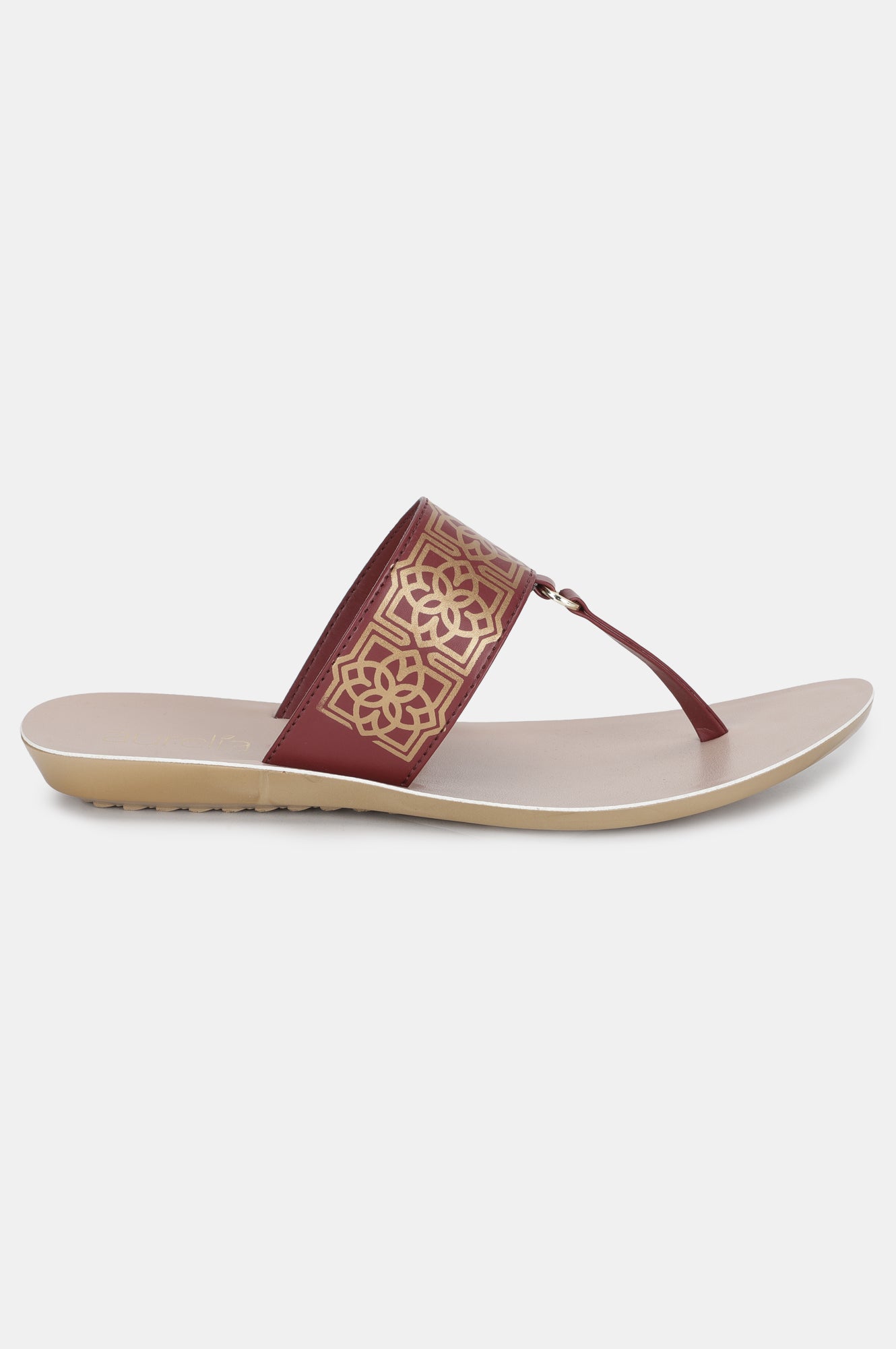 Aurelia Foil Print Almond Toe Flat-Zbeatrice