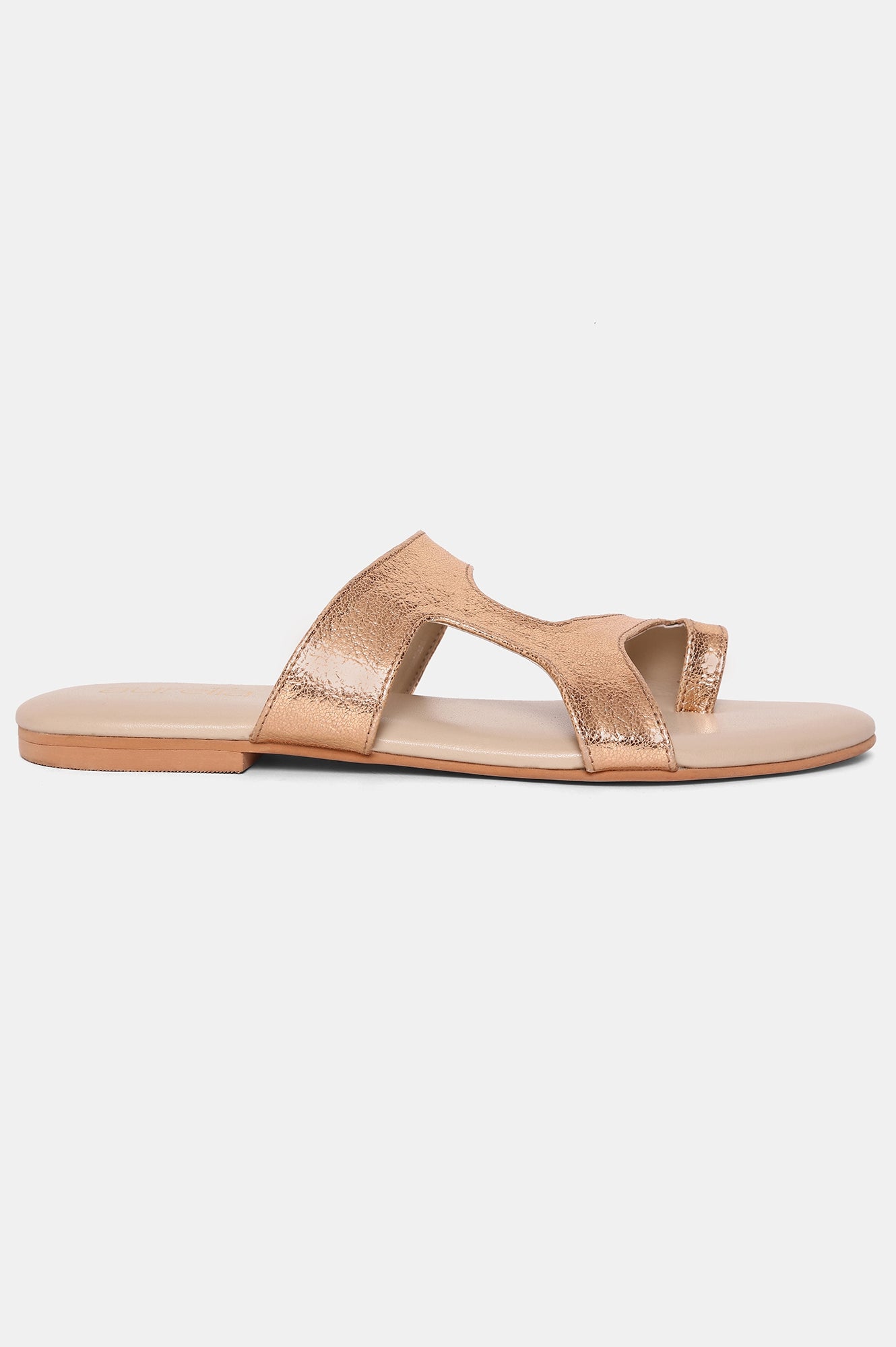 AURELIA ROSE GOLD Round Toe Flat-ZKYNLEE