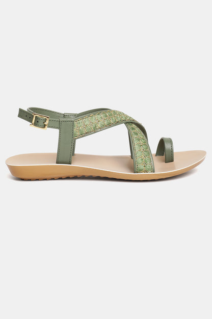 Aurelia Embroidered Almond Toe Flat-Zlaurel